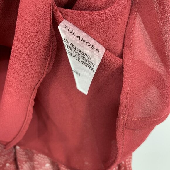 Revolve Tularosa Syrah Red Floral Print Halter Off Shoulder - Picture 11 of 15